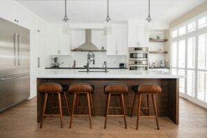 Luxury Viking built-in refrigerator installed in a Beverly Hills kitchen