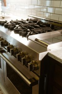 Viking Professional 7 range installed in a Beverly Hills luxury kitchen